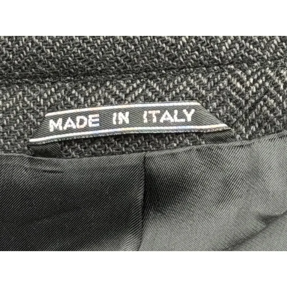 Vintage Today’s Man Sorrento 100% Cashmere Blazer 46R Italy Herringbone Luxury